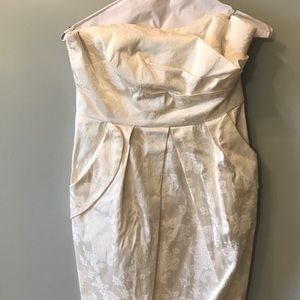 White Strapless Dress